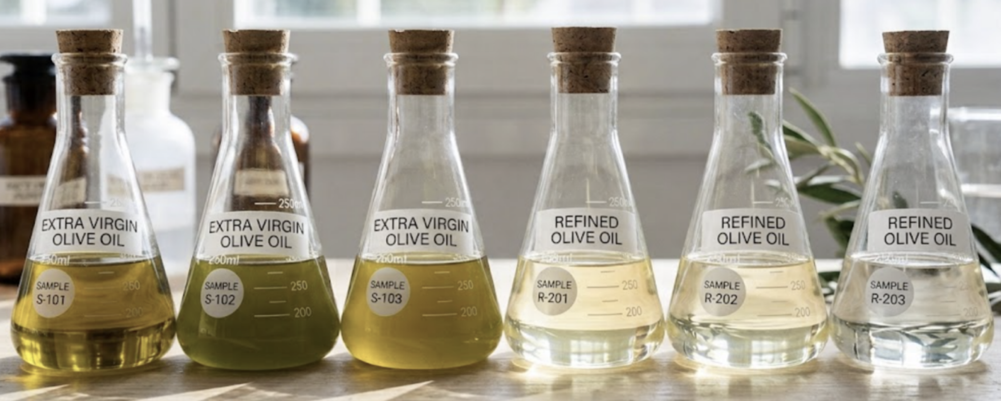 Extra Virgin and Refined Olive Oil